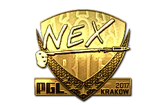 Sticker | nex (Gold) | Krakow 2017