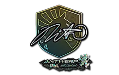 Sticker | nitr0 (Glitter) | Antwerp 2022