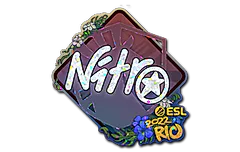 Sticker | nitr0 (Glitter) | Rio 2022