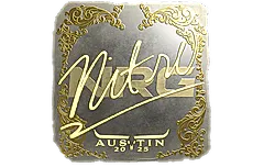 Sticker | nitr0 (Gold) | Austin 2025