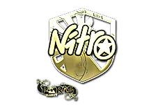 Sticker | nitr0 (Gold) | Paris 2023