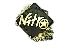 Sticker | nitr0 (Gold) | Rio 2022