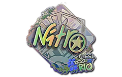Sticker | nitr0 (Holo) | Rio 2022