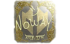 Sticker | noway (Gold) | Austin 2025