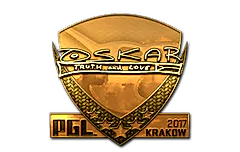 Sticker | oskar (Gold) | Krakow 2017