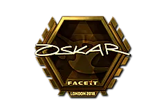 Sticker | oskar (Gold) | London 2018