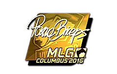 Sticker | pashaBiceps (Gold) | MLG Columbus 2016