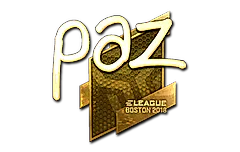 Sticker | paz (Gold) | Boston 2018