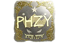 Sticker | phzy (Gold) | Austin 2025