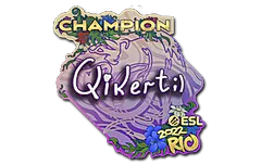 Sticker | qikert (Champion) | Rio 2022
