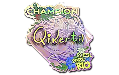 Sticker | qikert (Holo, Champion) | Rio 2022