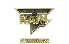 Sticker | rain (Gold) | Copenhagen 2024