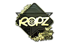 Sticker | ropz (Gold) | Rio 2022