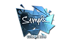 Sticker | s1mple (Foil) | Cologne 2016