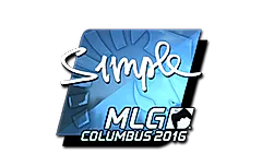 Sticker | s1mple (Foil) | MLG Columbus 2016