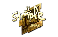 Sticker | s1mple (Gold) | Boston 2018