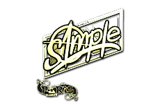 Sticker | s1mple (Gold) | Paris 2023
