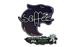 Sticker | saffee (Glitter) | Antwerp 2022