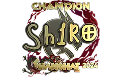 Sticker | sh1ro (Gold, Champion) | Shanghai 2024