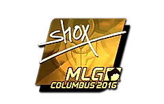Sticker | shox (Gold) | MLG Columbus 2016