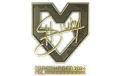 Sticker | siuhy (Gold) | Copenhagen 2024