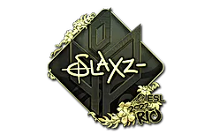 Sticker | slaxz- (Gold) | Rio 2022