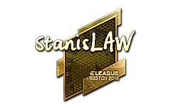 Sticker | stanislaw (Gold) | Boston 2018