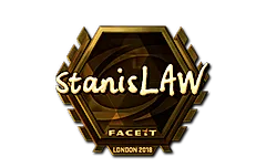 Sticker | stanislaw (Gold) | London 2018