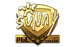 Sticker | suNny (Gold) | Krakow 2017