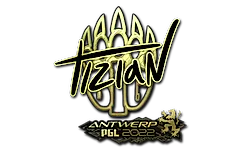 Sticker | tiziaN (Gold) | Antwerp 2022