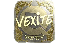 Sticker | vexite (Gold) | Austin 2025