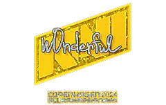 Sticker | w0nderful (Glitter) | Copenhagen 2024