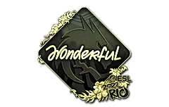 Sticker | w0nderful (Gold) | Rio 2022