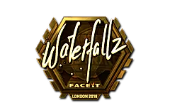 Sticker | waterfaLLZ (Gold) | London 2018