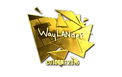 Sticker | wayLander (Gold) | Cologne 2016