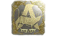 Sticker | woxic (Gold) | Austin 2025