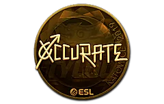 Sticker | xccurate (Gold) | Katowice 2019