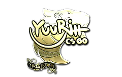 Sticker | yuurih (Gold) | Paris 2023