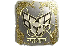 Sticker | yxngstxr (Gold) | Austin 2025