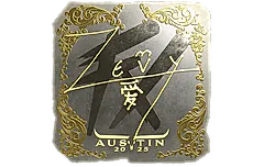 Sticker | zevy (Gold) | Austin 2025