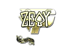 Sticker | zevy (Gold) | Paris 2023